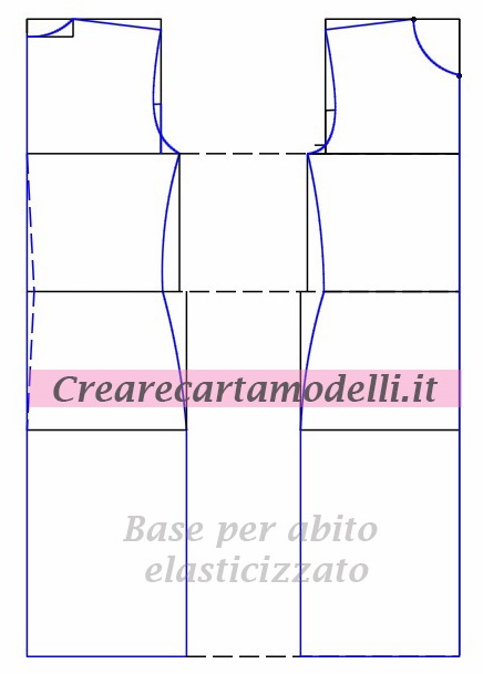 Base Per Abito Tubino Elasticizzato Su Misura E Senza Difetti