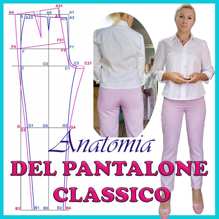 pantalone classico modello